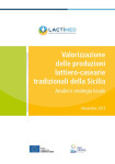 Valorizzazione delle produzioni lattiero-casearie tradizionali della Sicilia: analisi e strategia locale