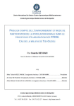 Prise en compte de l'environnement et mode de participation de la population rurale dans le processus d'élaboration des PPDRI [Projets de Proximité de Développement Rural Intégré]