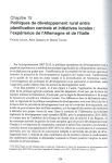 Politiques de développement rural entre planification centrale et initiatives locales : l'expérience de l'Allemagne et de l'Italie