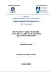 Evaluation du risque de toxicité santé dans le cadre d'une opération agro-environnementale