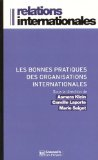 Les bonnes pratiques des organisations internationales