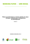 Filières agroalimentaires et chaines globales de valeur : concepts, méthodologies et perspectives de développement