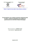 Territorialisation de la politique alimentaire départementale du Gard