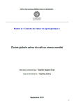 Chaîne globale de valeur du café au niveau mondial