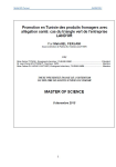 Promotion en Tunisie des produits fromagers et allégation santé