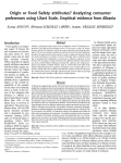 Origin or Food Safety attributes? Analyzing consumer preferences using Likert Scale : empirical evidence from Albania