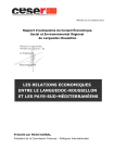 Les relations économiques entre le Languedoc-Roussillon et les pays-sud-méditerranéens