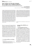 Une analyse territoriale intégrée de la région euro-méditerranéenne