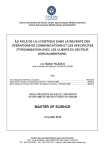 Le rôle de la logistique dans la réussite des opérations de communication et les spécificités d'organisation avec les clients du secteur agroalimentaire