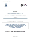 Durabilité des Services publics d'eau potable et d'assainissement dans un contexte d'adaptation aux changements climatiques au Maroc