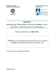 Réalisation d'une étude socio-économique sur l'emploi partagé en agriculture et dans le monde rural