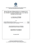 Etude technico-financière de la faisabilité et de l'intérêt du développement de la culture du cerisier en Aquitaine