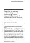 Caractériser les liens entre qualification et gestion des ressources : une analyse comparative d’instruments de gestion des végétations en élevage