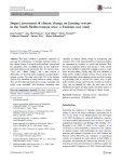 Impact assessment of climate change on farming systems in the South Mediterranean area: a Tunisian case study