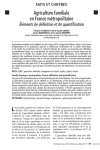 Agriculture familiale en France métropolitaine. Éléments de définition et de quantification