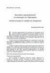 Innovation organisationnelle et technologies de l’information. Gestion de projet et conduite de changement