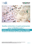 Quelles recherches et quels partenariats pour la Méditerranée ? Atelier de Réflexion Prospective PARME [PArtenariats et Recherche en MEditerranée]