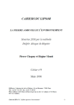 La filière agricole et l'environnement : scénarios 2010 par la méthode Delphi-Abaque de Régnier