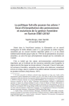 La politique fait-elle pousser les arbres ? Essai d’interprétation des permanences et mutations de la gestion forestière en Tunisie (1881-2016)