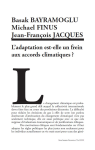 L’adaptation est-elle un frein aux accords climatiques ?