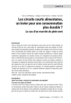 Les circuits courts alimentaires, un levier pour une consommation plus durable ? Le cas d’un marché de plein vent