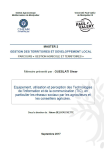 Equipement, utilisation et perception des technologies de l'information et de la communication (TIC), en particulier les réseaux sociaux par les agriculteurs et les conseillers agricoles