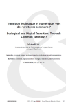 Transition écologique et numérique. Vers des territoires communs ?
