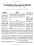 Toward the implementation of the Income Stabilization Tool: an analysis of factors affecting the probability of farm income losses in Italy