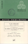 Revue tiers monde, vol. 33, n. 132 - 1992/10-12 - Le fait alimentaire : débats et perspectives [Donation Louis Malassis]