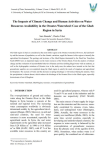 The impacts of climate change and human activities on water resources availability in the Orontes watershed: case of the Ghab region in Syria