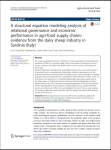 A structural equation modeling analysis of relational governance and economic performance in agri-food supply chains