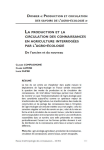 La production et la circulation des connaissances en agriculture interrogées par l’agro-écologie