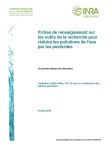 Fiches de renseignement sur les outils de la recherche pour réduire les pollutions de l’eau par les pesticides