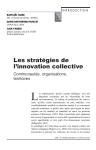 Les stratégies de l’innovation collective