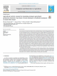 Agricultural activity concept for simulating strategic agricultural production decisions: case study of weed resistance to herbicide treatments in South-West France