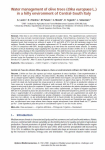 Water management of olive trees (Olea europaea L.) in a hilly environment of Central-South Italy