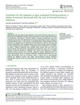 Conditions for the adoption of agro-ecological farming practices: a holistic framework illustrated with the case of almond farming in Andalusia