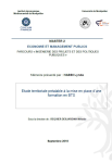 Etude territoriale préalable à la mise en place d’une formation en BTS