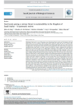 Food waste posing a serious threat to sustainability in the Kingdom of Saudi Arabia: a systematic review