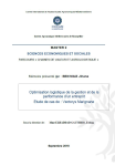 Optimisation logistique de la gestion et de la performance d’un entrepôt