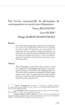 Une lecture expérientielle du phénomène de consommation en circuit court alimentaire