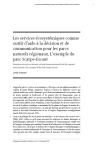 Les services écosystémiques comme outils d’aide à la décision et de communication pour les parcs naturels régionaux