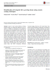 Identification of irrigated olive growing farms using remote sensing techniques