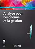 Analyse pour l'économie et la gestion