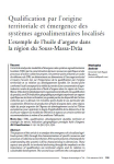 Qualification par l’origine territoriale et émergence des systèmes agroalimentaires localisés