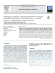 Combining eco-social and environmental indicators to assess the sustainability performance of a food value chain: a case study