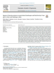 Impact of farming systems on agricultural landscapes and biodiversity: from plot to farm and landscape scales