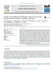 Climate change impacts and adaptation options for the Greek agriculture in 2021–2050: a monetary assessment