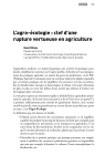 L’agro-écologie : clef d’une rupture vertueuse en agriculture