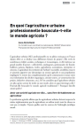 En quoi l’agriculture urbaine professionnelle bouscule-t-elle le monde agricole ?